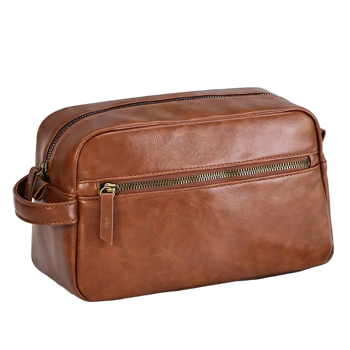 Trousse de toilette pour homme marron