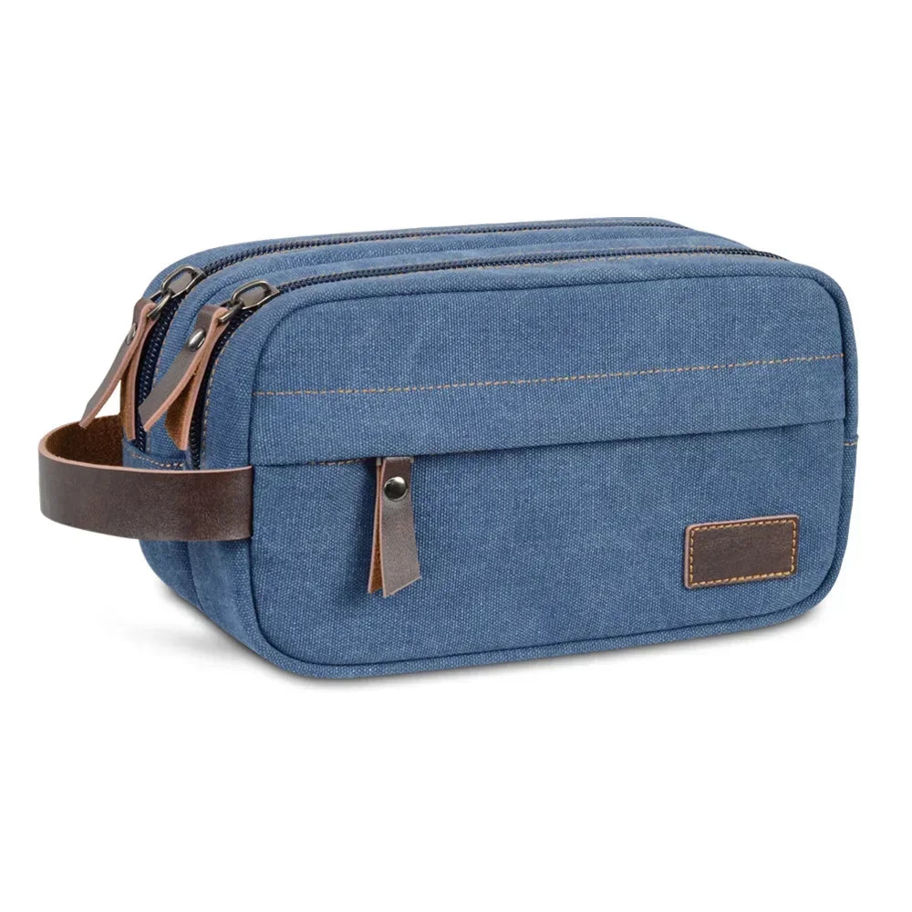 Trousse de toilette pour voyager bleu
