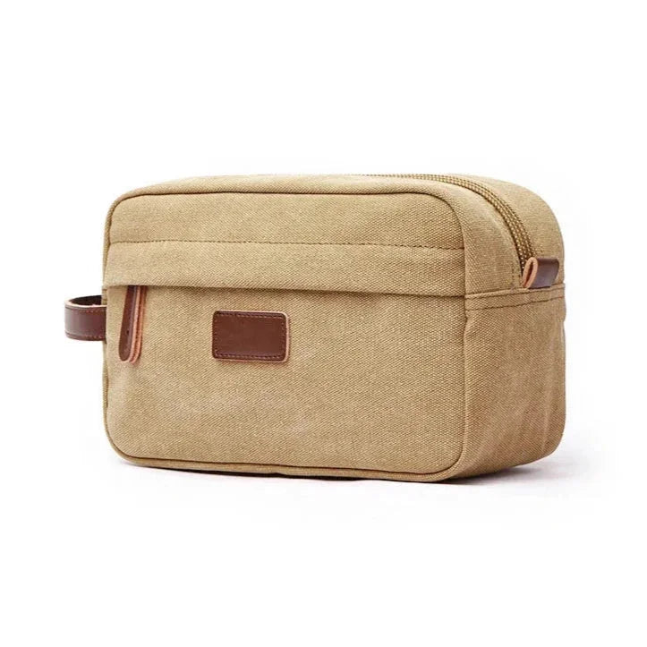 Trousse de voyage homme beige