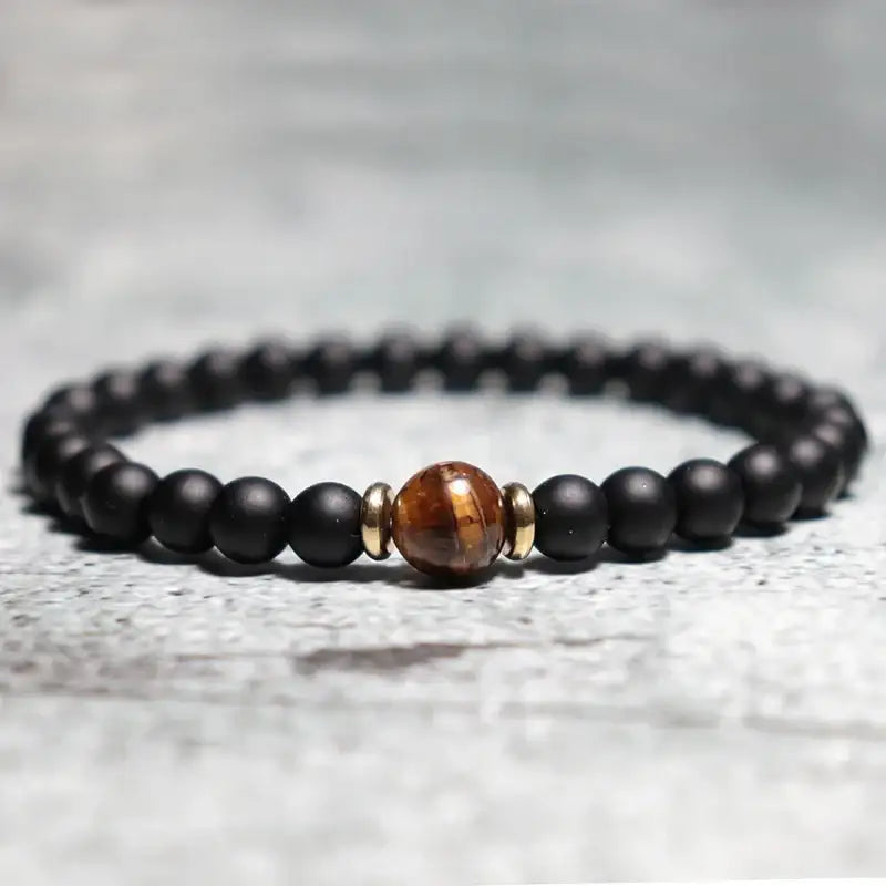 Bracelet pour Homme | Pierre Naturelle Œil du Tigre