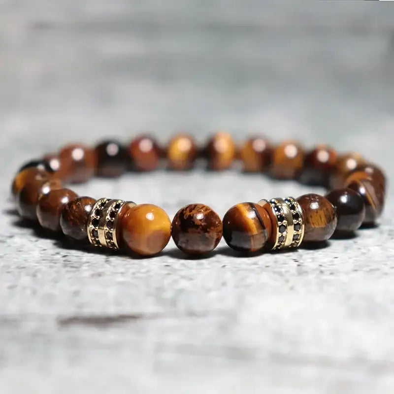 Bracelet pour Homme | Pierre Naturelle Œil du Tigre