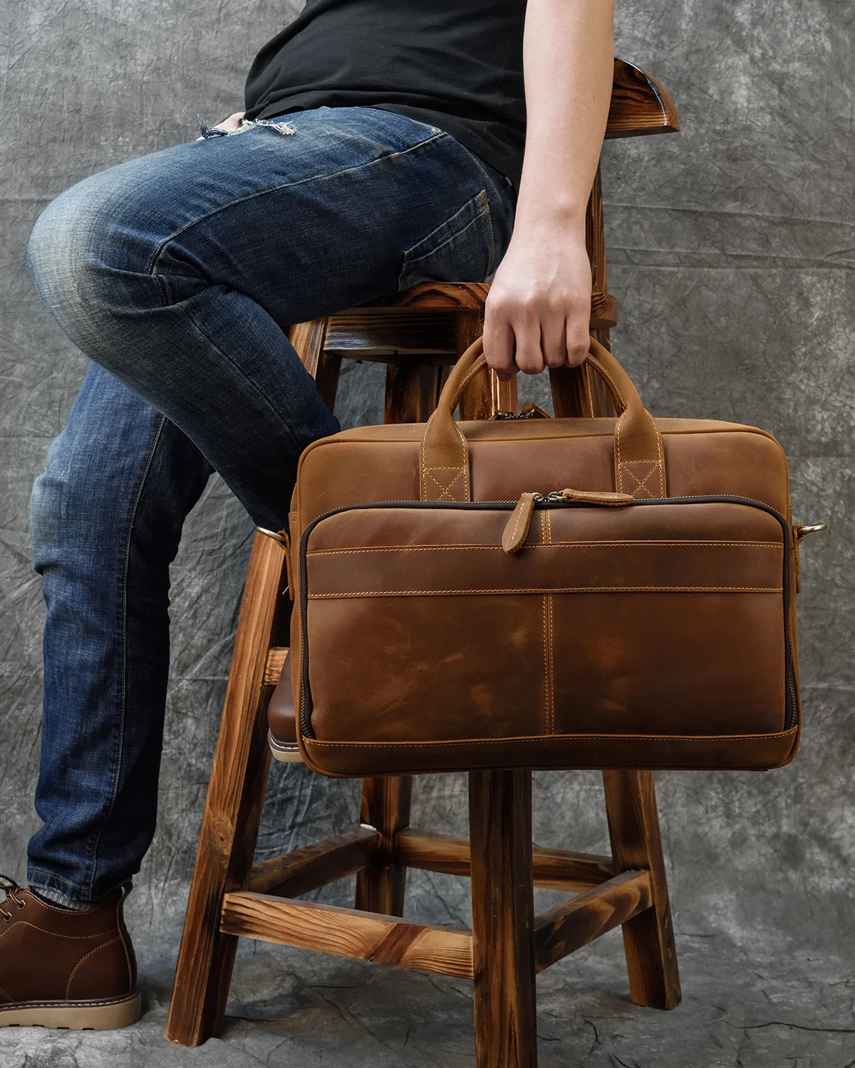 Cartable homme cuir