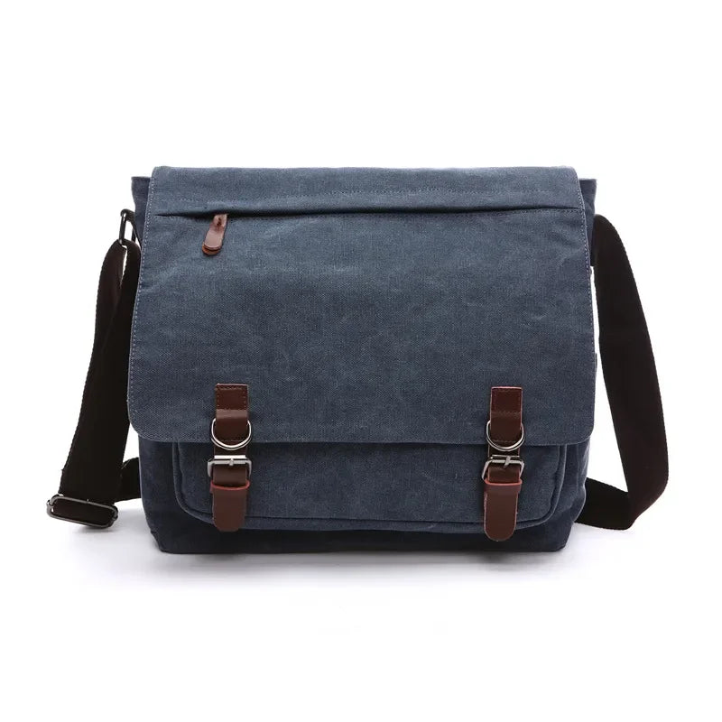 Grande sacoche bandoulière homme bleu