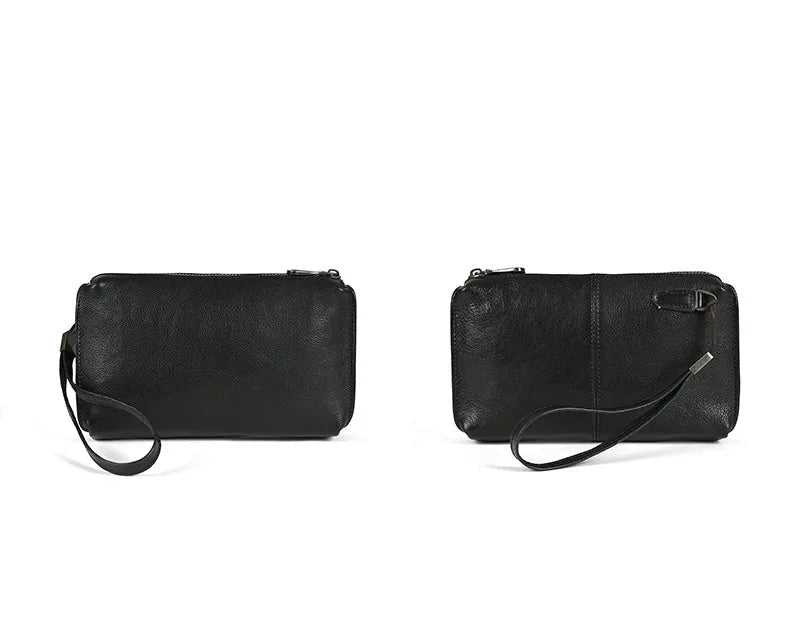 Pochette en cuir homme