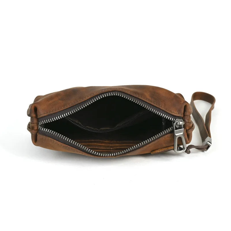 Pochette en cuir homme