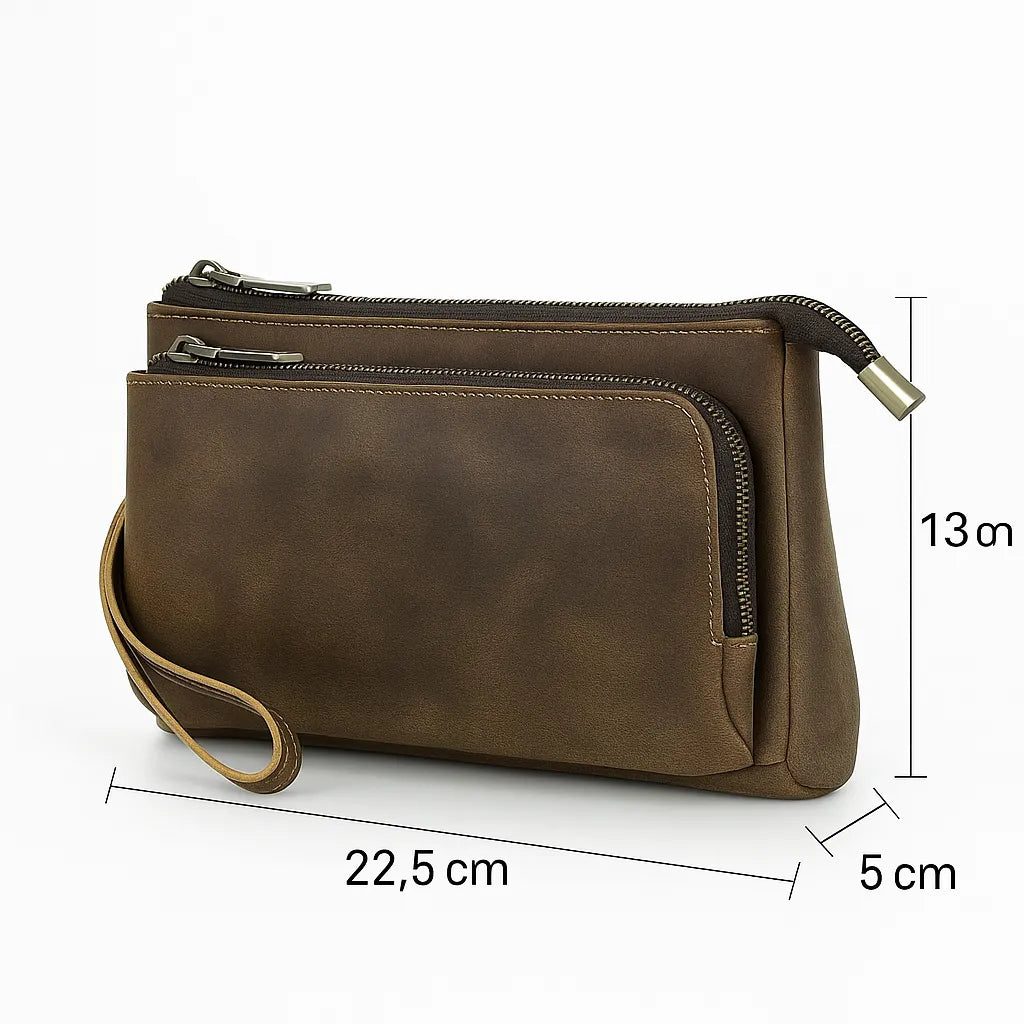 Pochette cuir pour homme