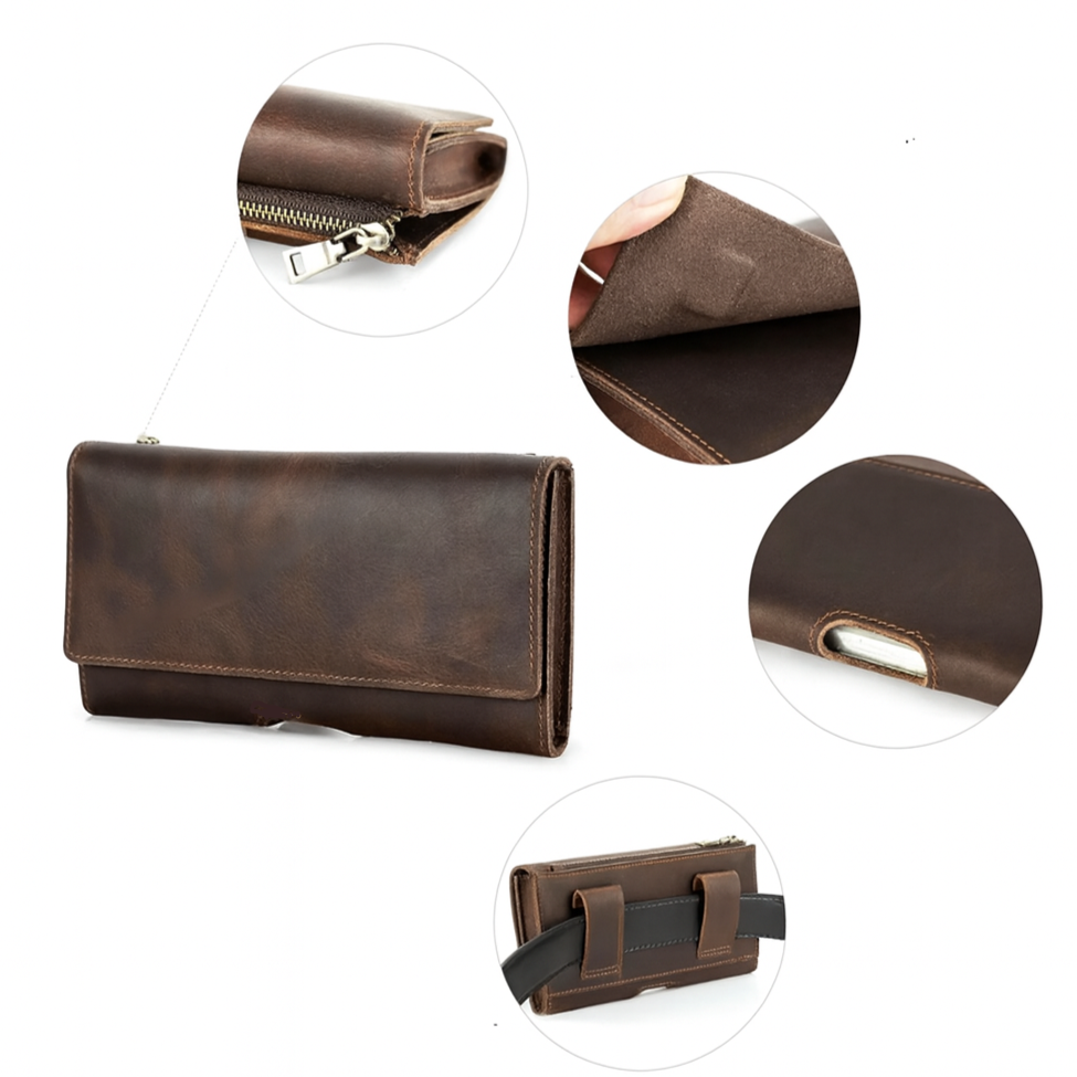 Pochette homme pour ceinture