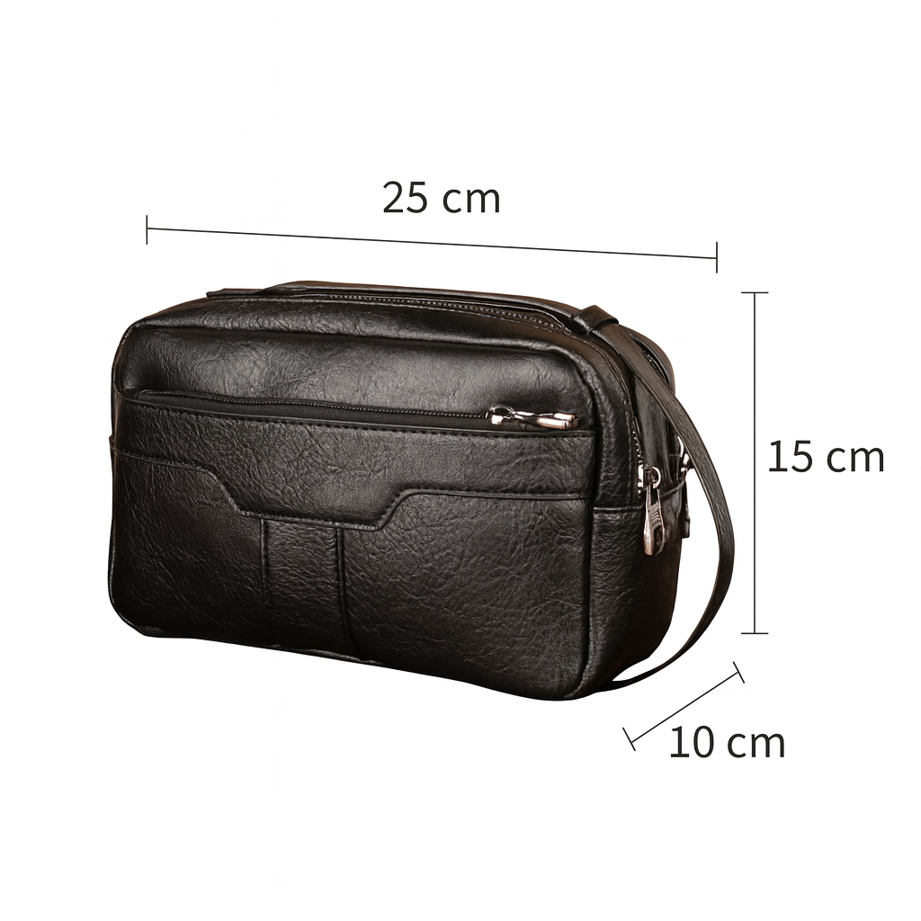 Pochette noir homme