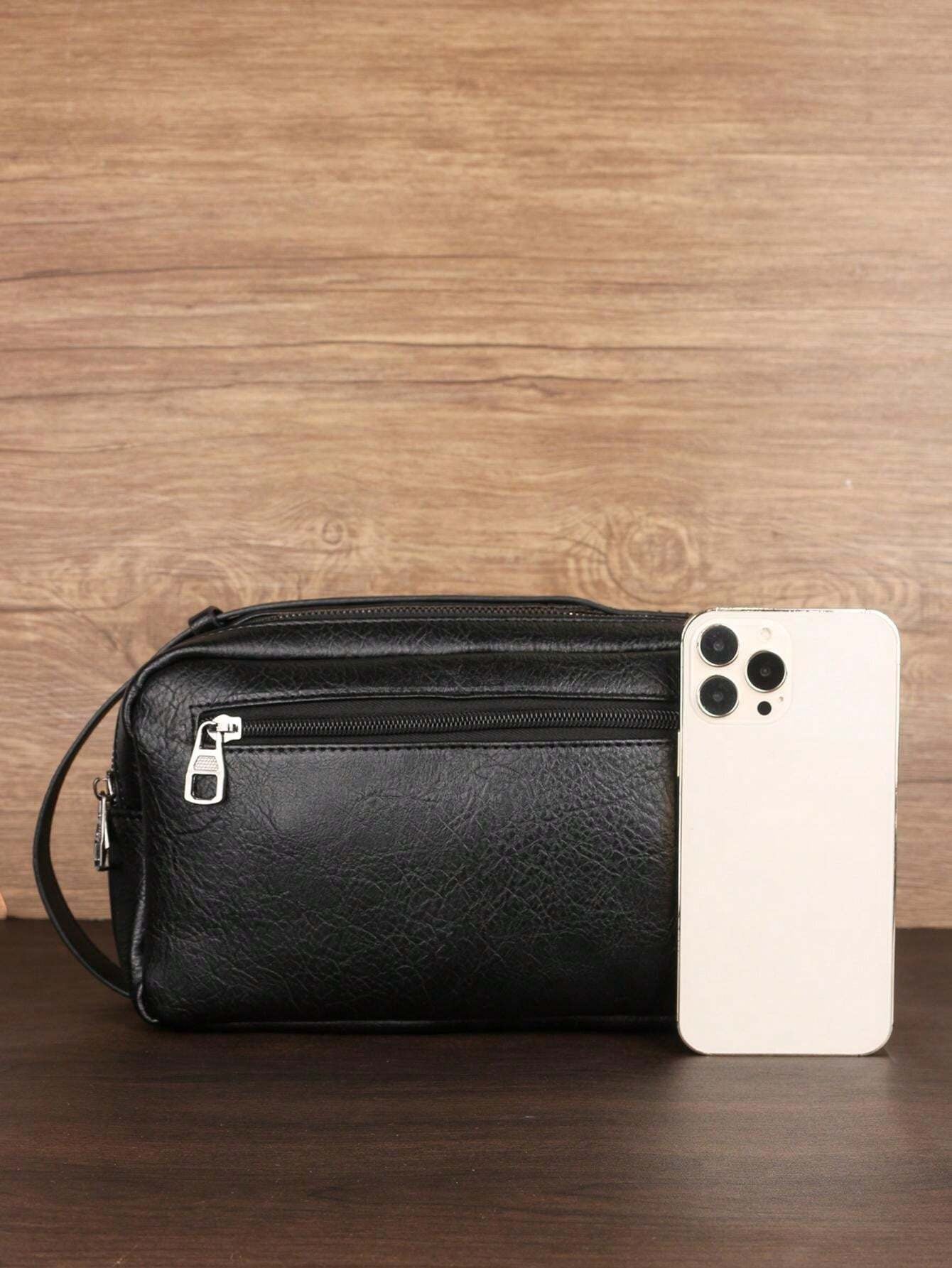 Pochette noir homme