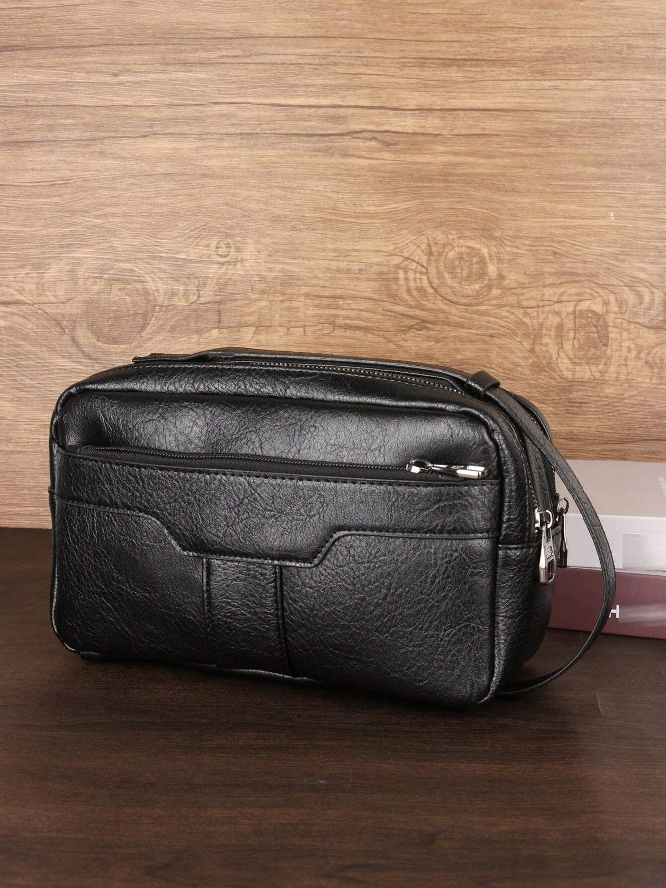 Pochette noir homme