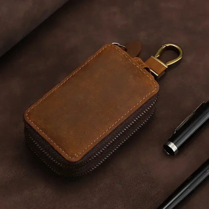 Pochette portefeuille homme en cuir