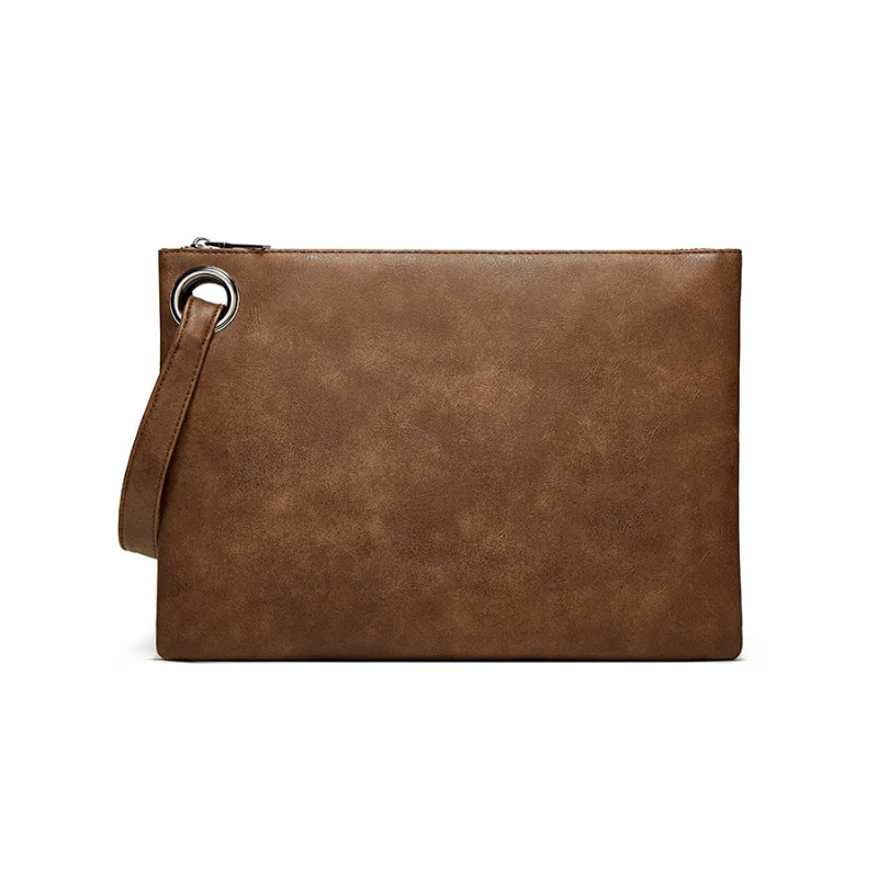 Pochette sac homme marron