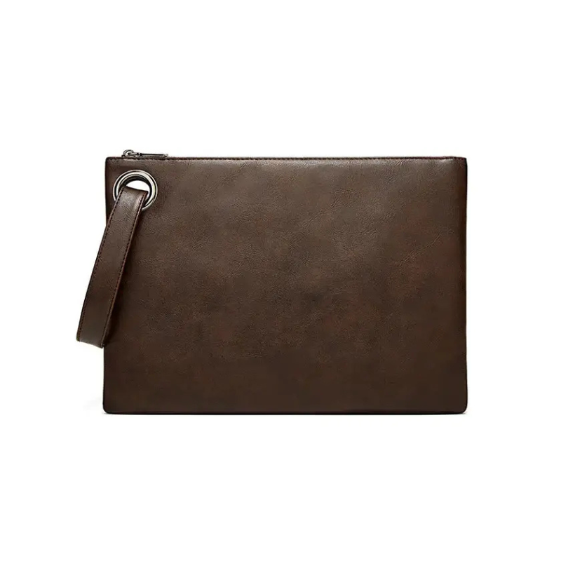 Pochette sac homme marron foncé