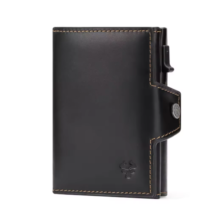 Porte carte homme cuir noir