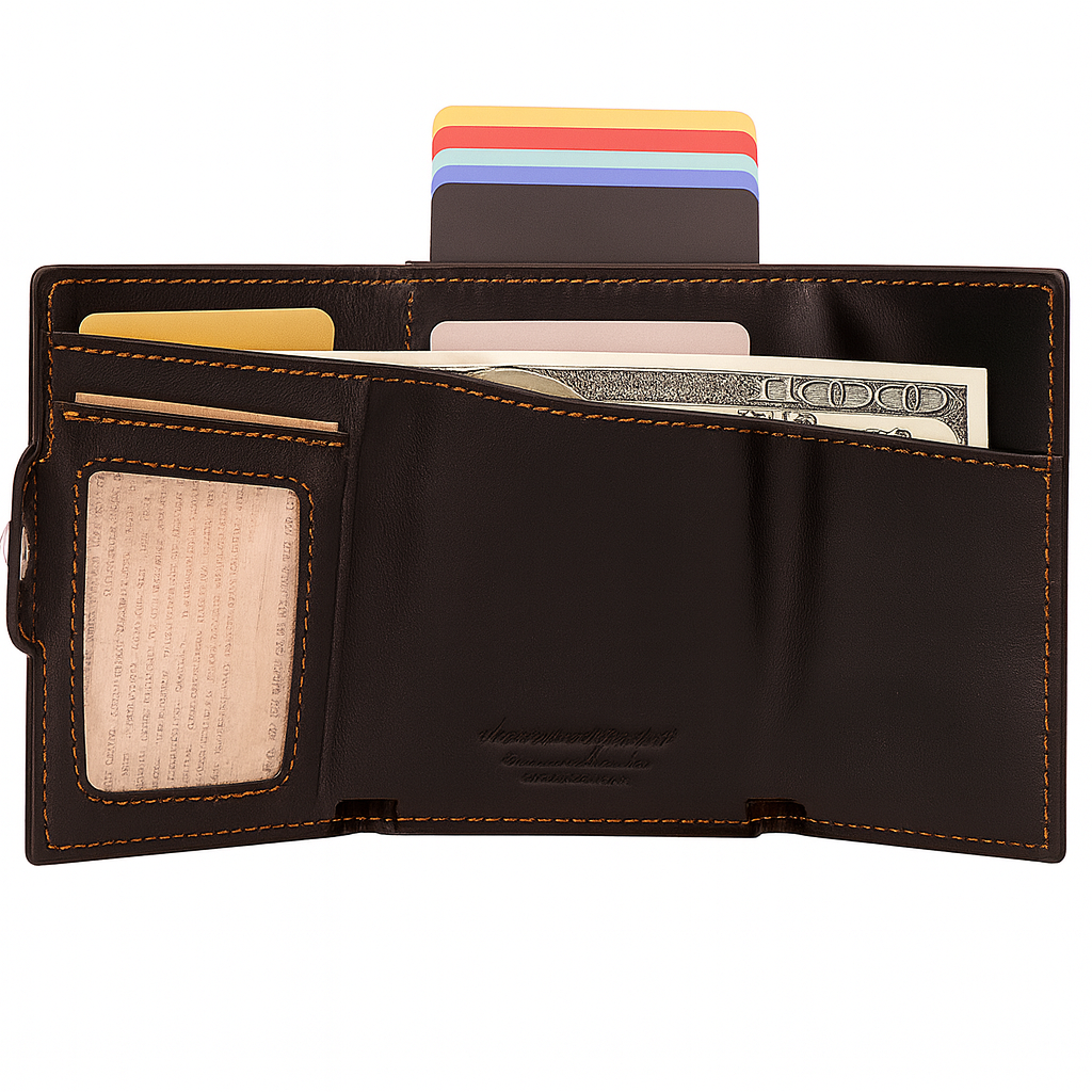 Porte carte homme cuir noir