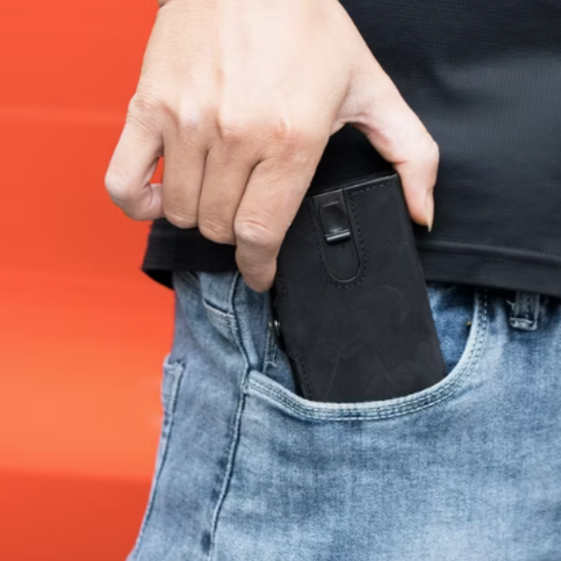 Porte carte rfid homme noir