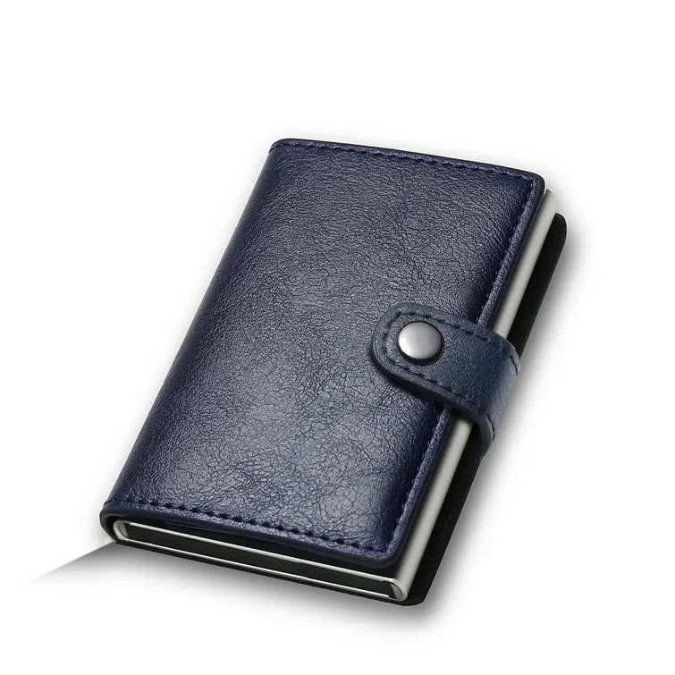 Porte-cartes bleu homme bleu