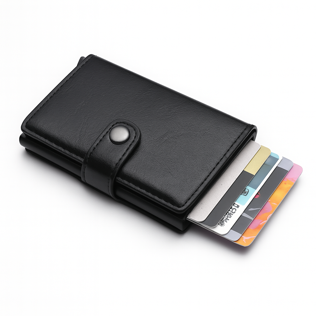 porte cartes bleu homme noir