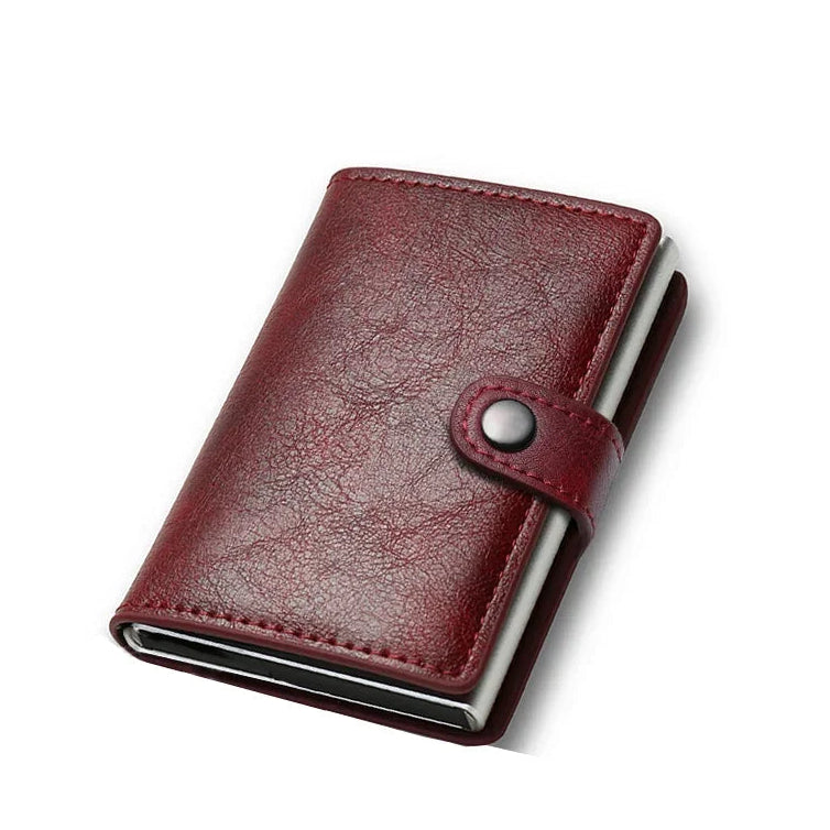 Porte-cartes bleu homme rouge