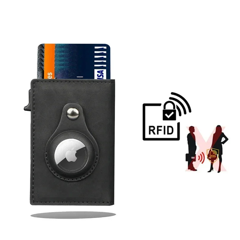 Porte-cartes homme support airtag