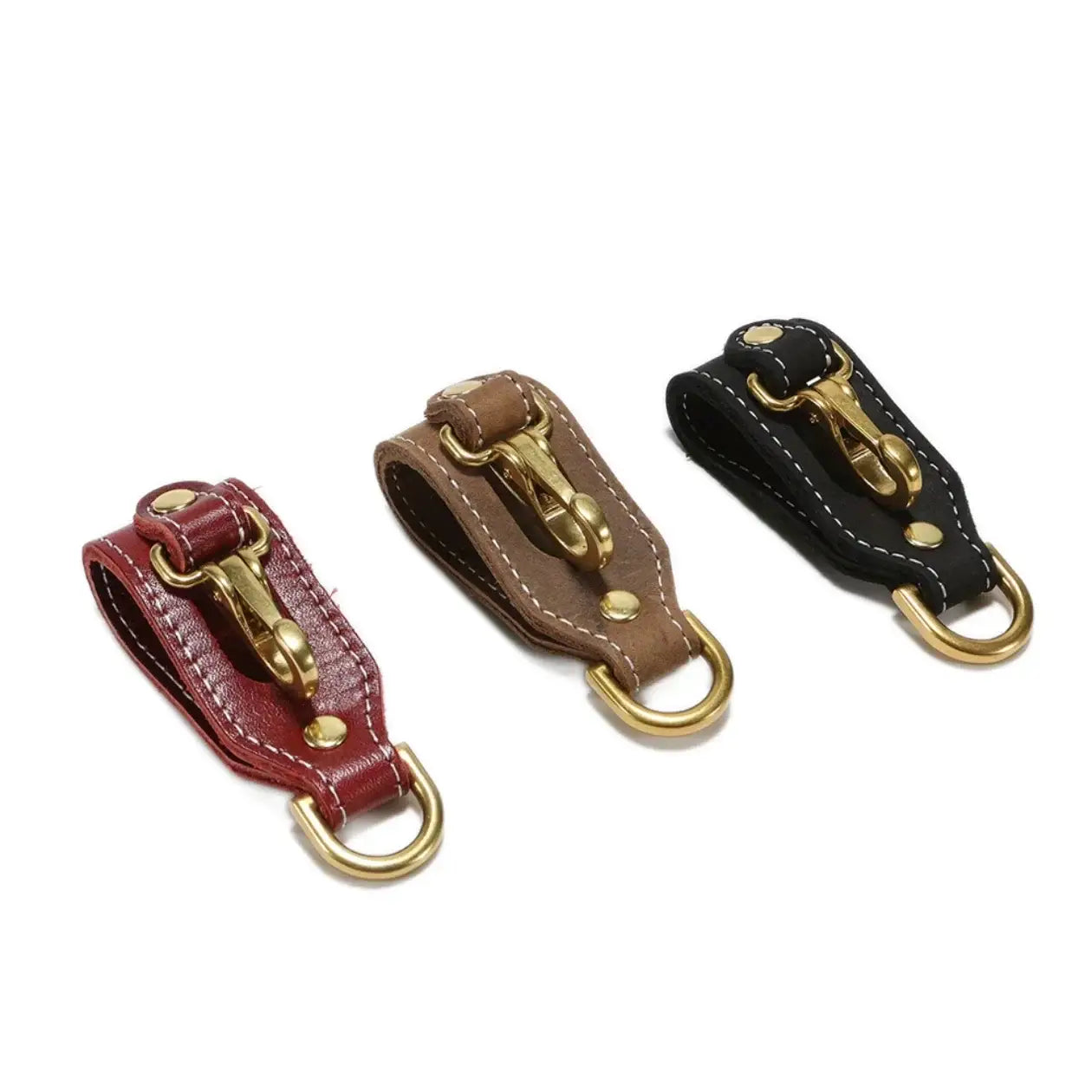 Porte-clés ceinture pour homme en cuir