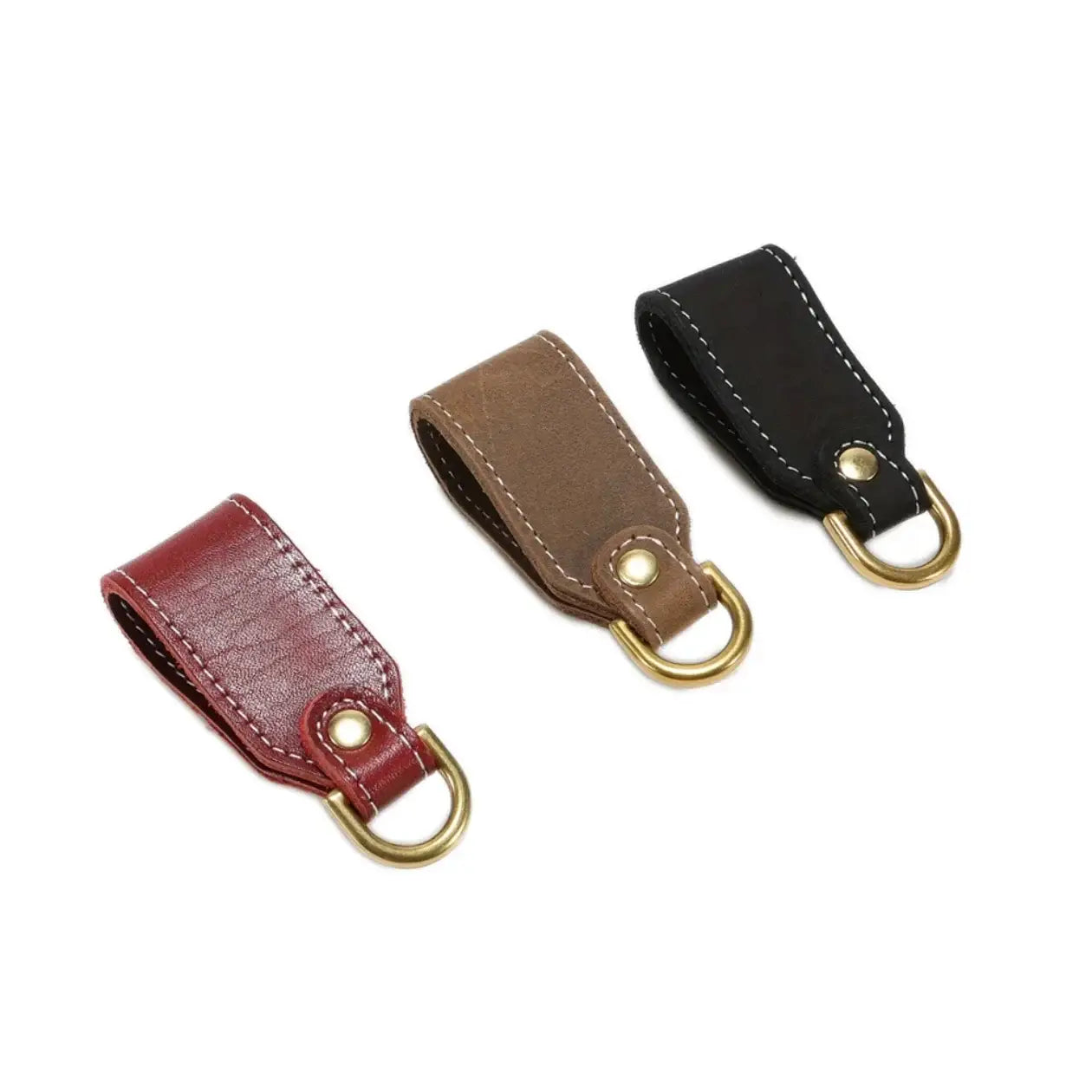 Porte-clés ceinture pour homme en cuir