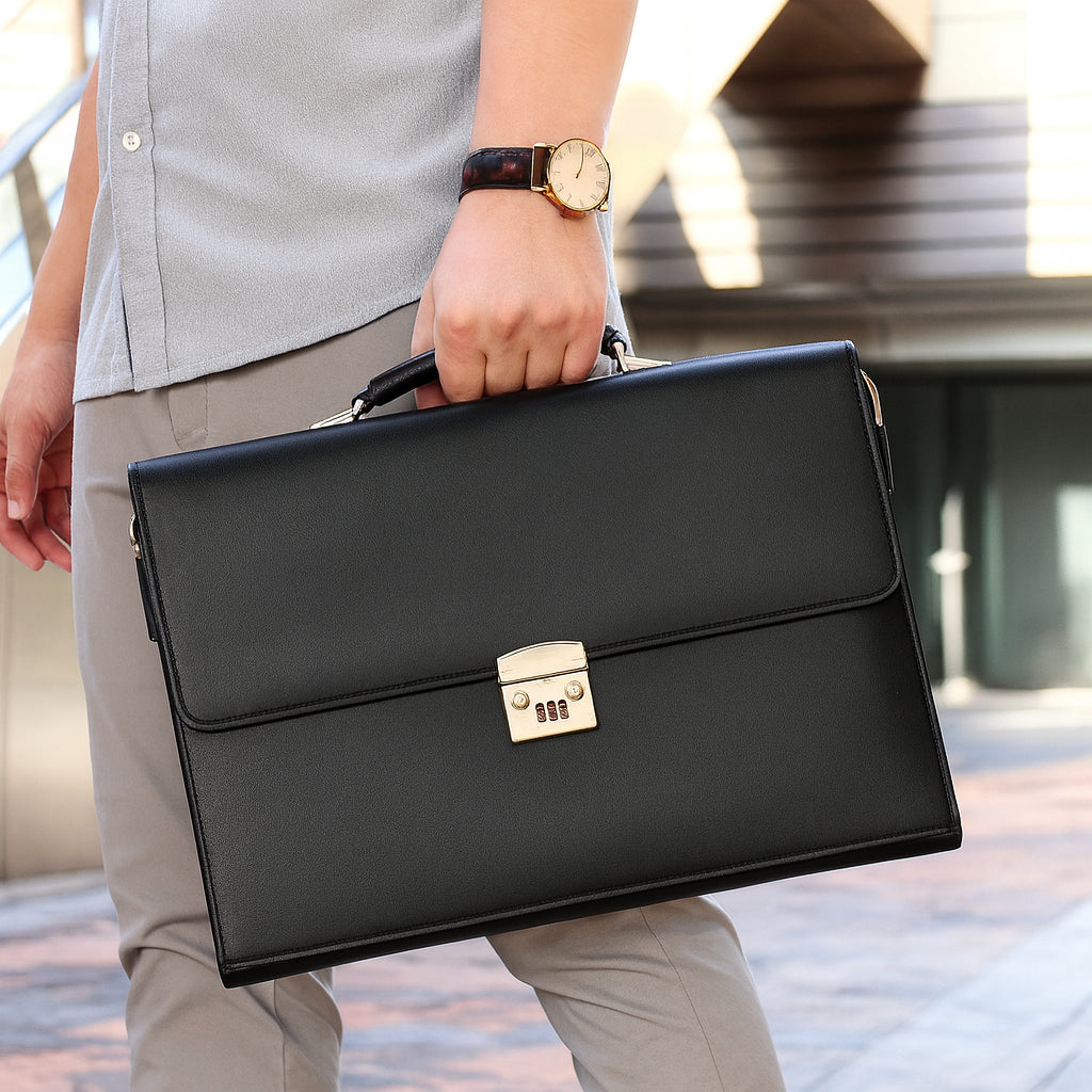 Porte-document luxe à serrure