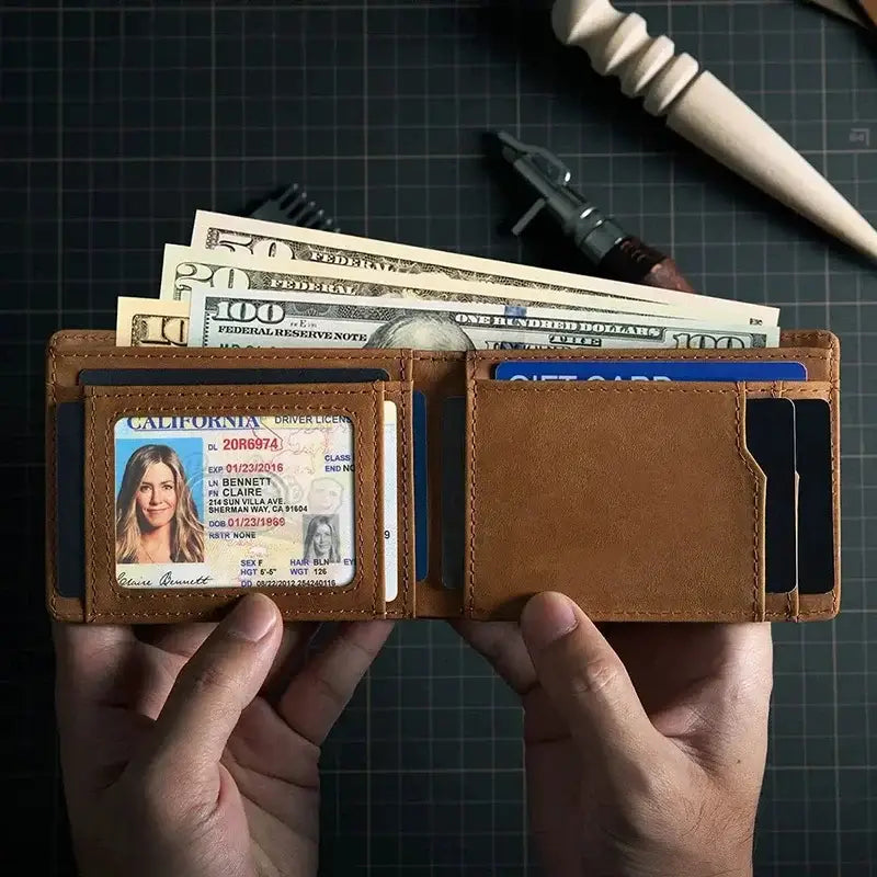Portefeuille homme avec airtag