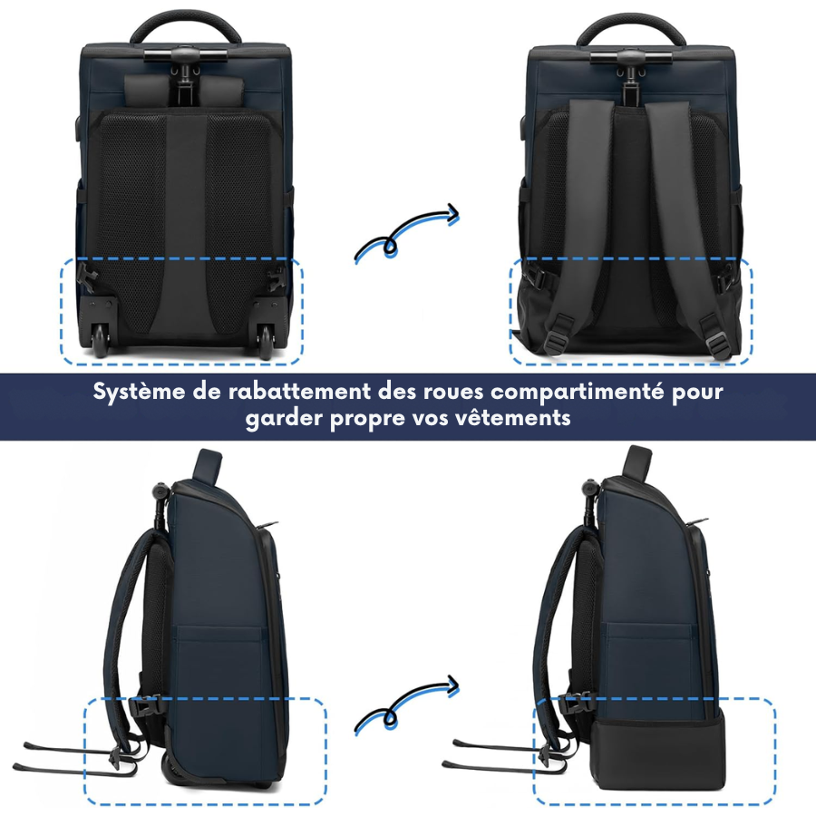 sac à dos à roulette