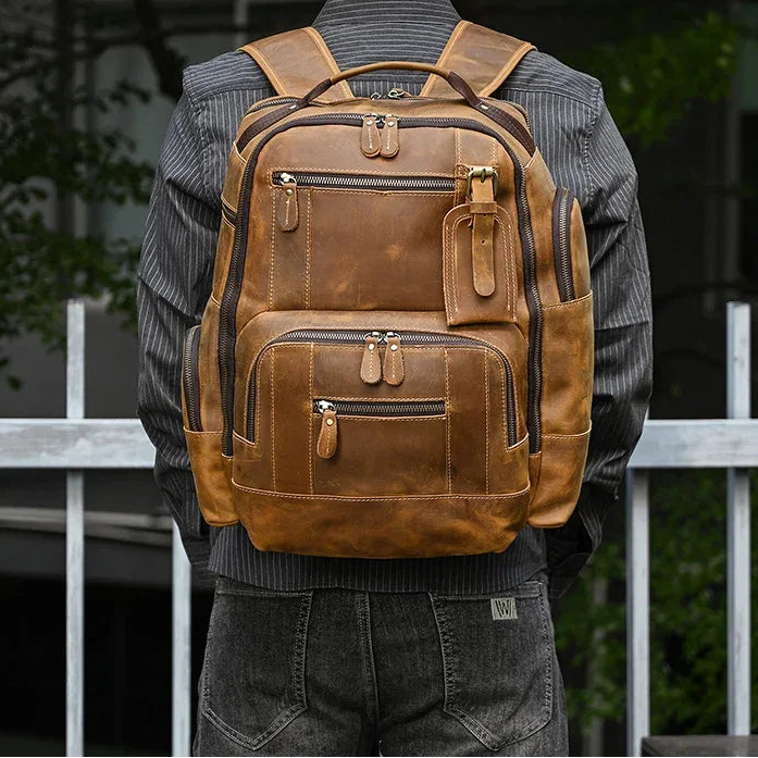 Sac à dos cuir homme vintage