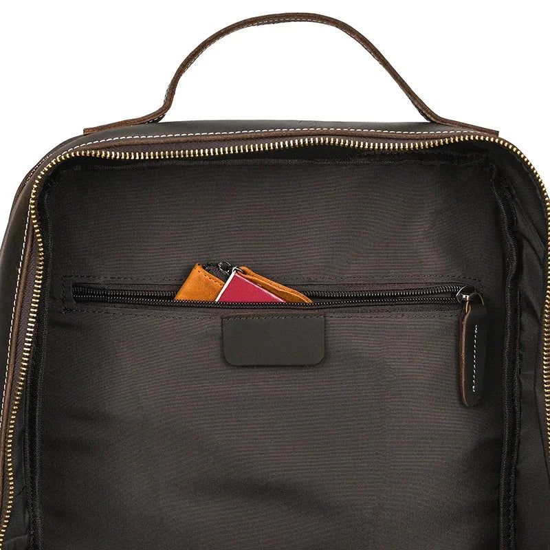 Sac à dos en cuir ergonomique