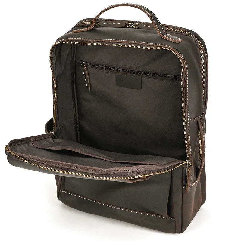 Sac à dos en cuir ergonomique