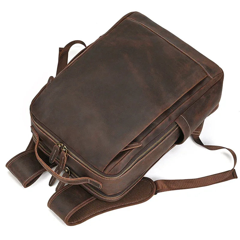 Sac à dos en cuir ergonomique