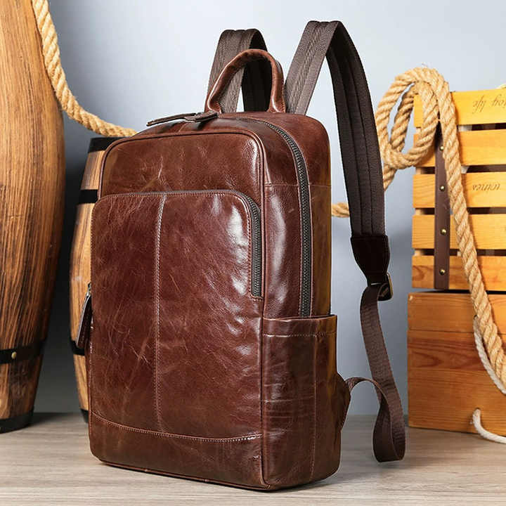Sac à dos en cuir pour homme