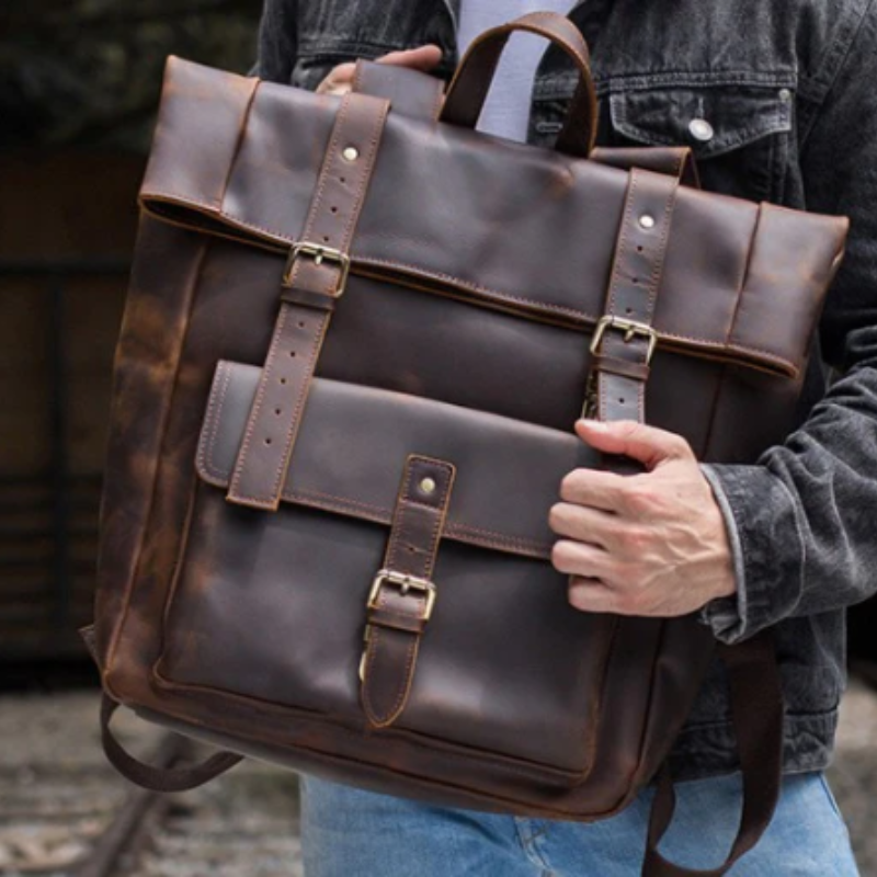 sac a dos en cuir pour homme