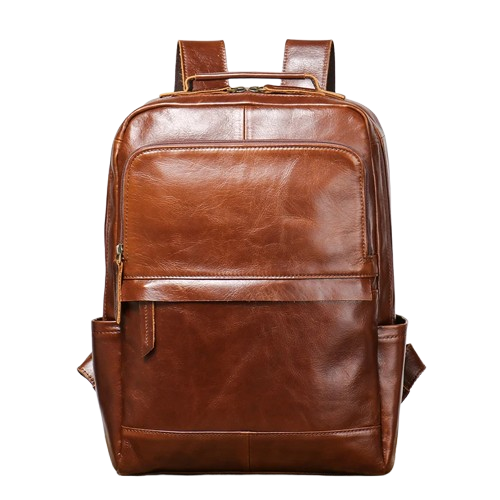 Sac à dos homme cuir marron