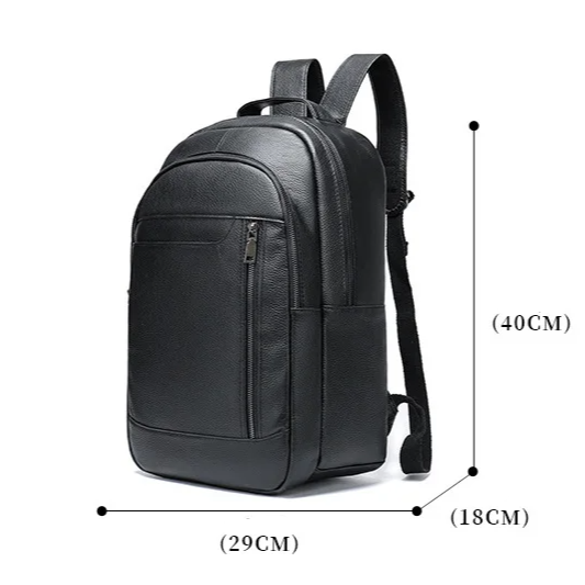 Sac à dos homme cuir noir