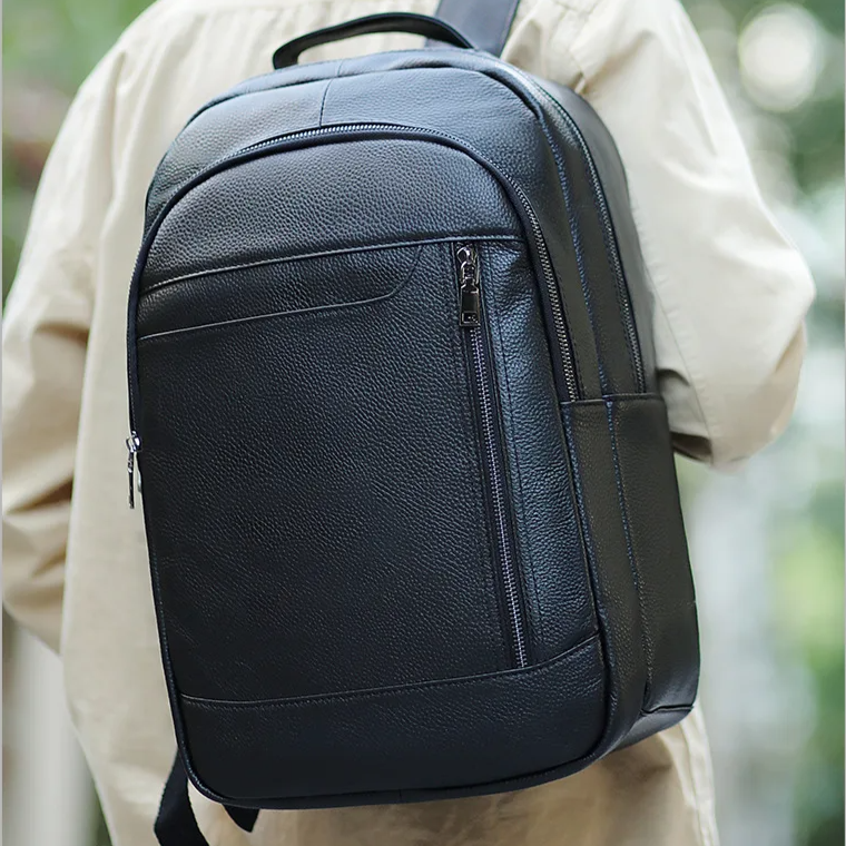 Sac à dos homme cuir noir