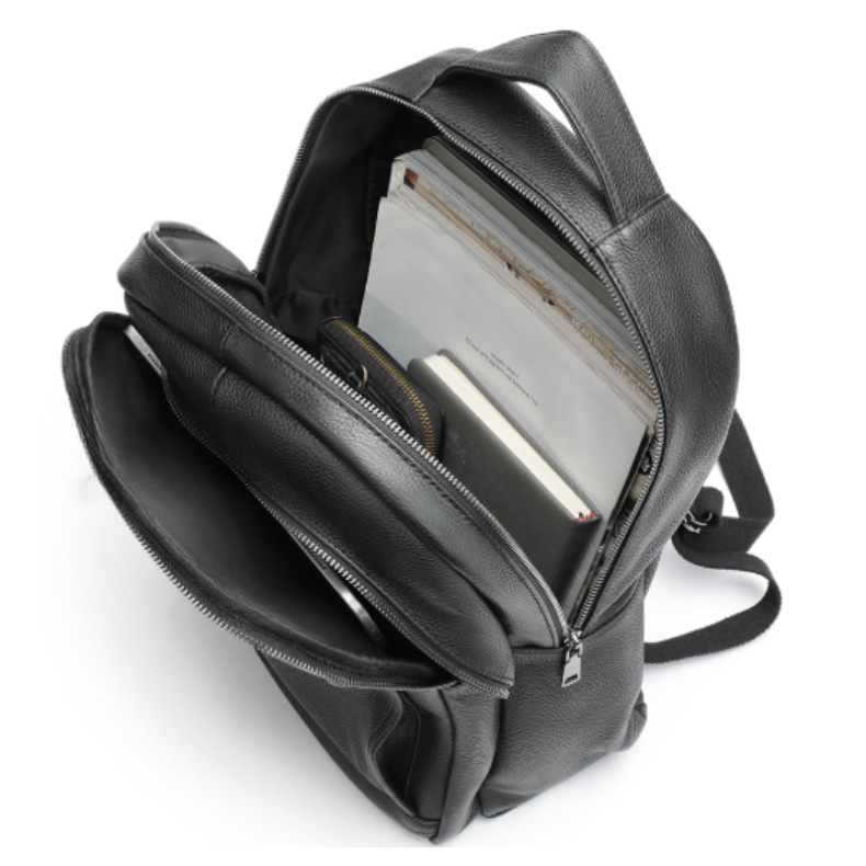 sac a dos homme cuir noir