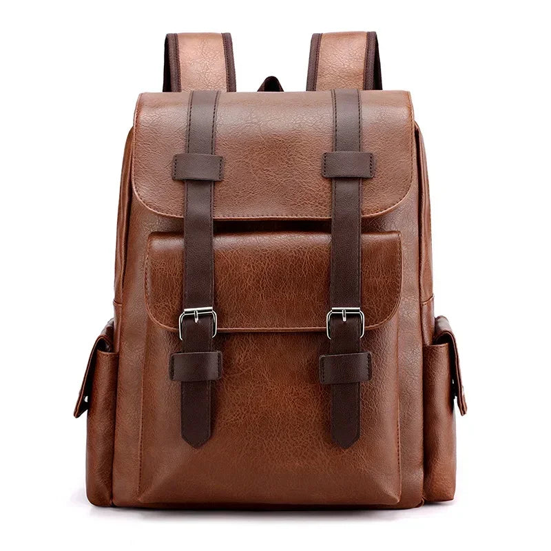 Sac à dos homme style vintage marron clair