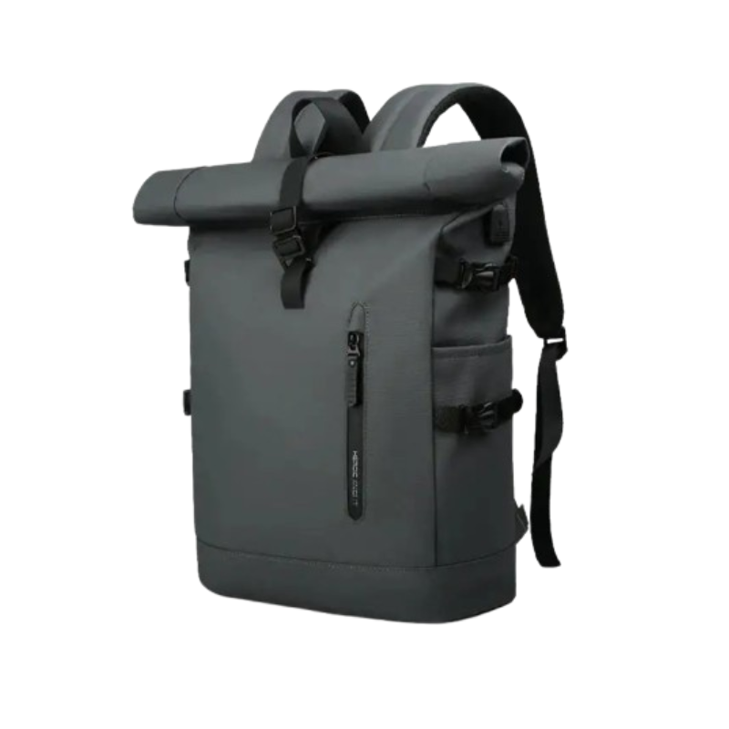 Sac à dos roll top gris