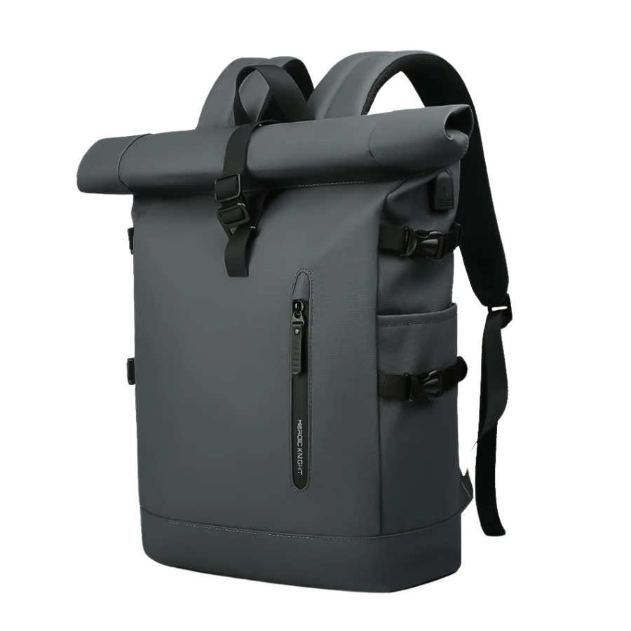Sac à dos roll top gris