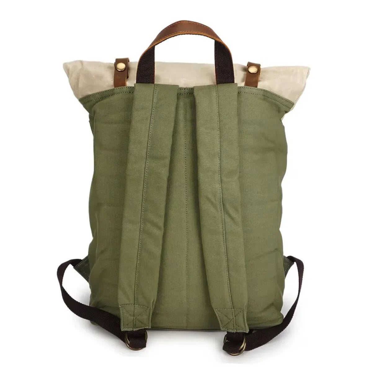 Sac à dos roll top toile cirée