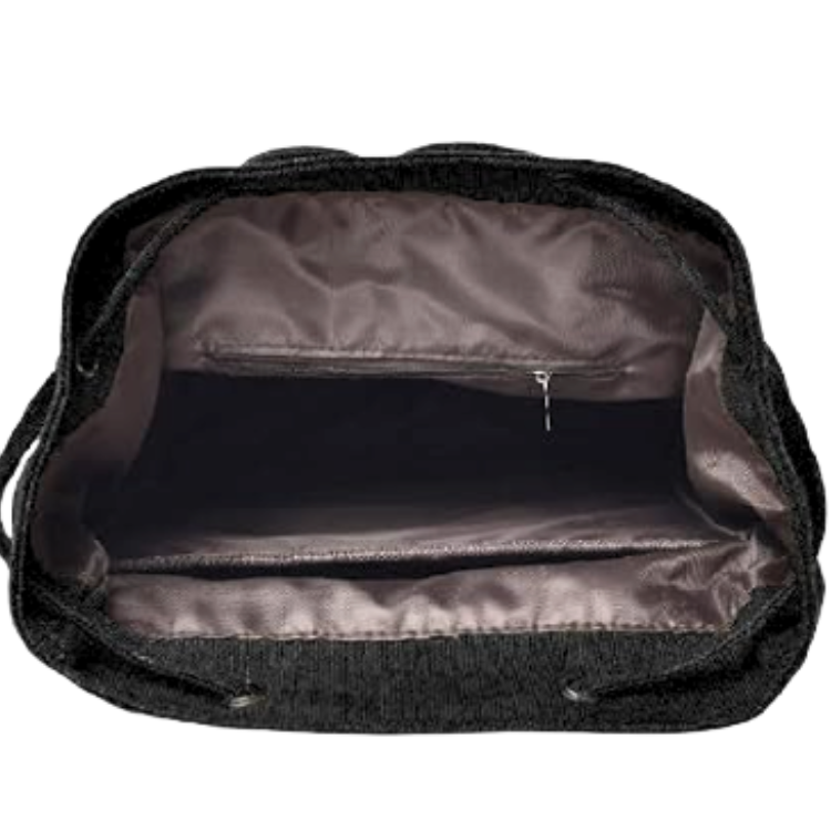 sac a dos toile noir 