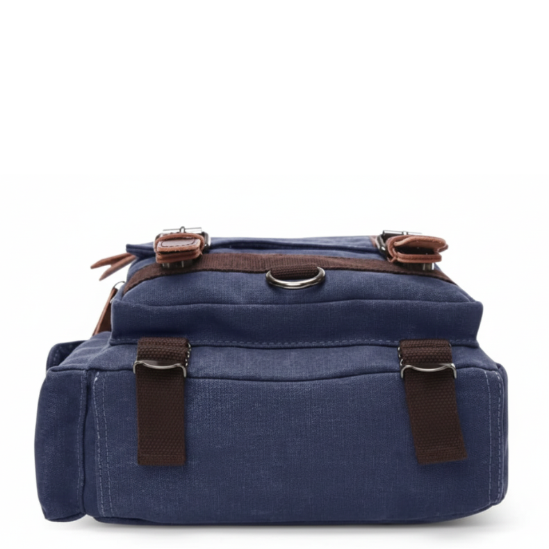 sac a dos vintage bleu fonce