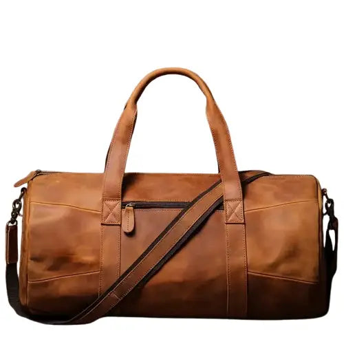 Sac cuir de voyage homme marron