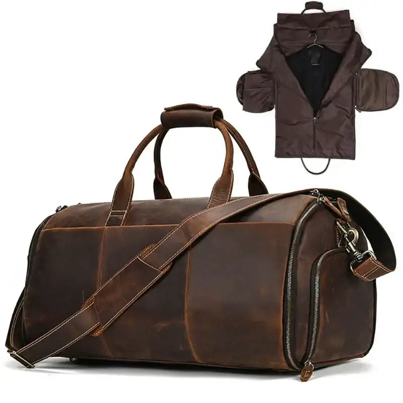 Sac de voyage costume marron