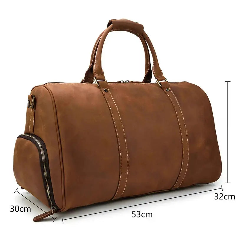 Sac de voyage en cuir homme