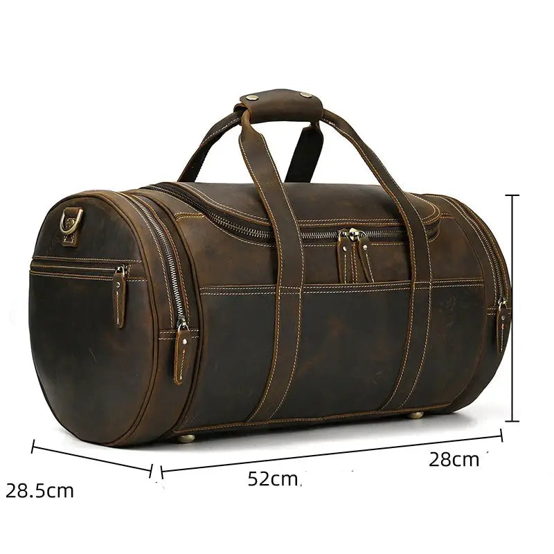 Sac de voyage en cuir pour homme