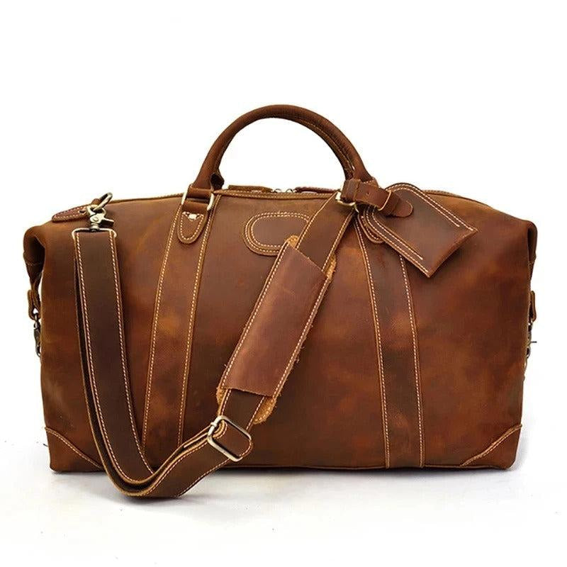 Sac de voyage homme cuir marron